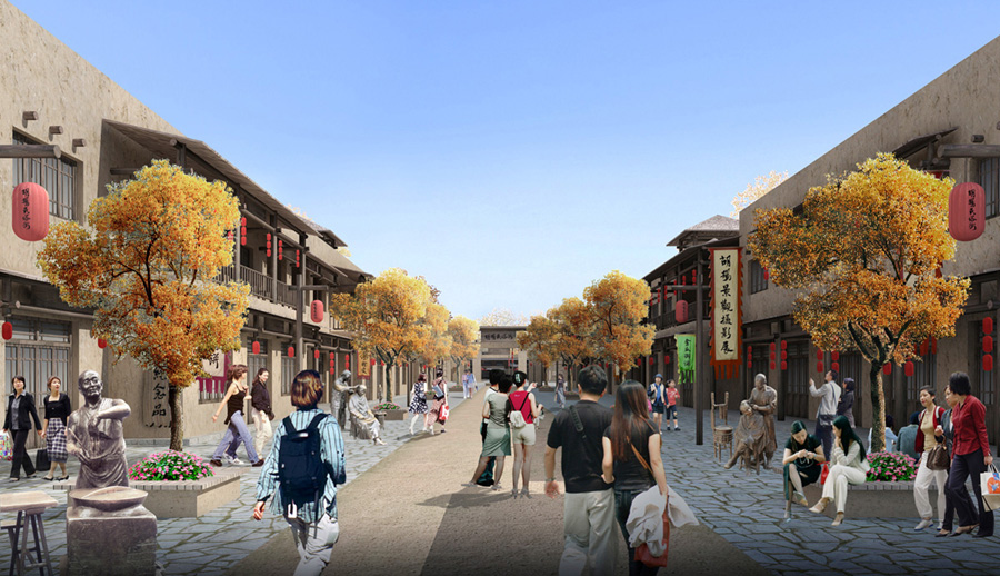 甘肃胡杨林景区民俗风情街设计