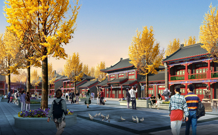酒泉市胡杨林旅游区仿古街设计方案